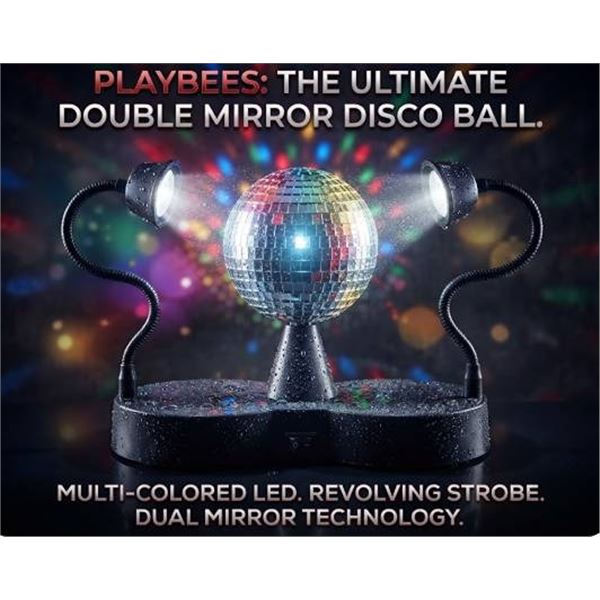 Playbees Double Mirror LED Disco Ball