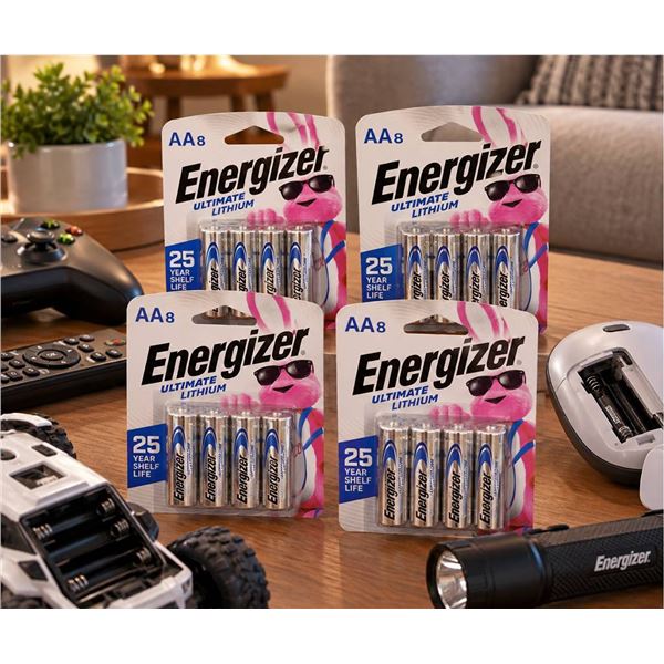Energizer Ultimate Lithium AA Batteries 4 Packs