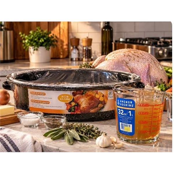 Anchor Hocking 1L Cup & Oval Roaster Set