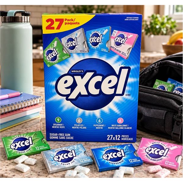 Excel 27 Pack Assorted Chewing Gum
