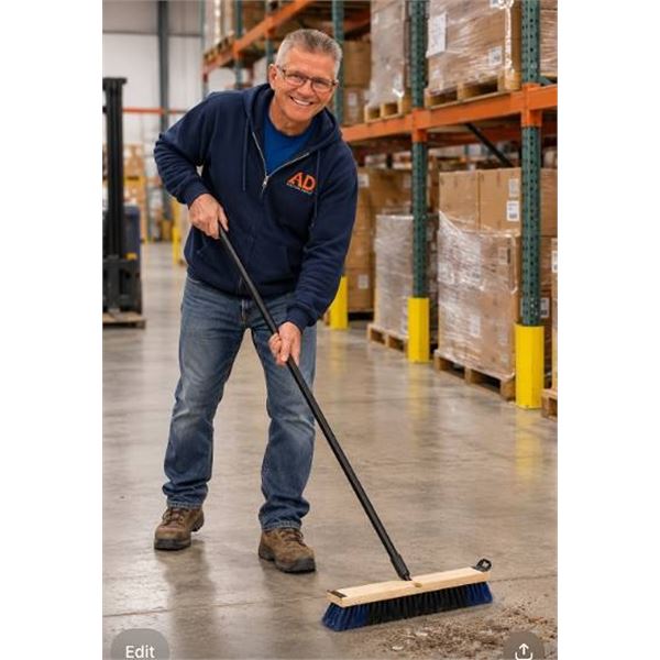 Homebase Multi-Surface 18" Push Broom