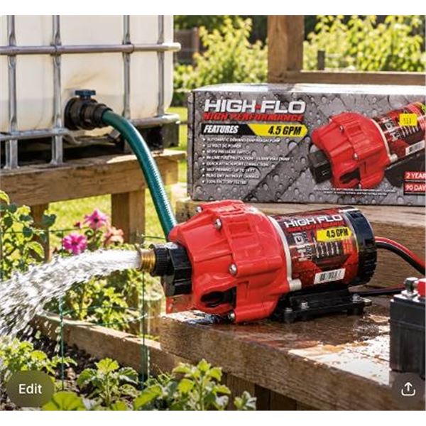 High-Flo Diaphragm Pump 4.5 GPM 12V