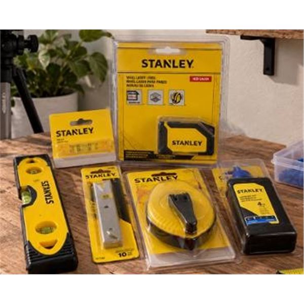 Stanley Wall Laser Level & Tools Lot of 5