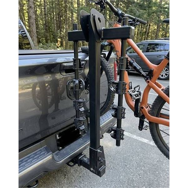 Hitch-Mount 4-Bike Rack for Vehicles Black Metal