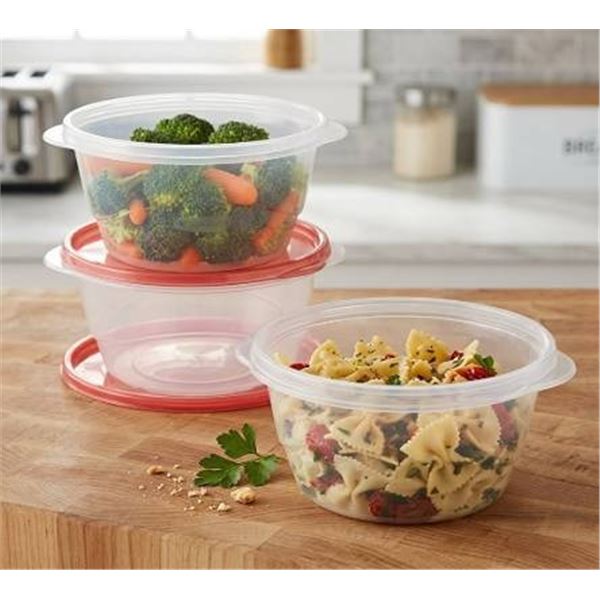 3 Rubbermaid TakeAlongs Medium Bowls Set