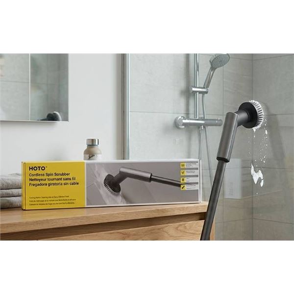 HOTO Cordless Spin Scrubber USB-C, 130 cm