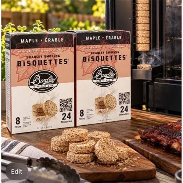 Bradley Maple Smoking Bisquettes, 24 Pack, Lot of 2