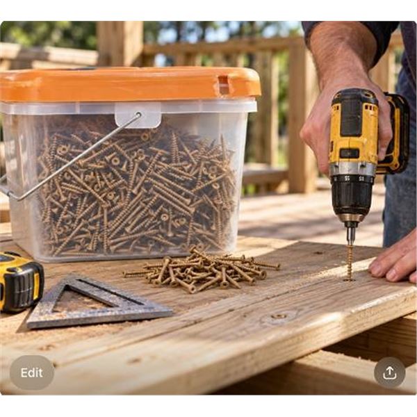 Brown Flat Head Wood Screws 2.5 Inch