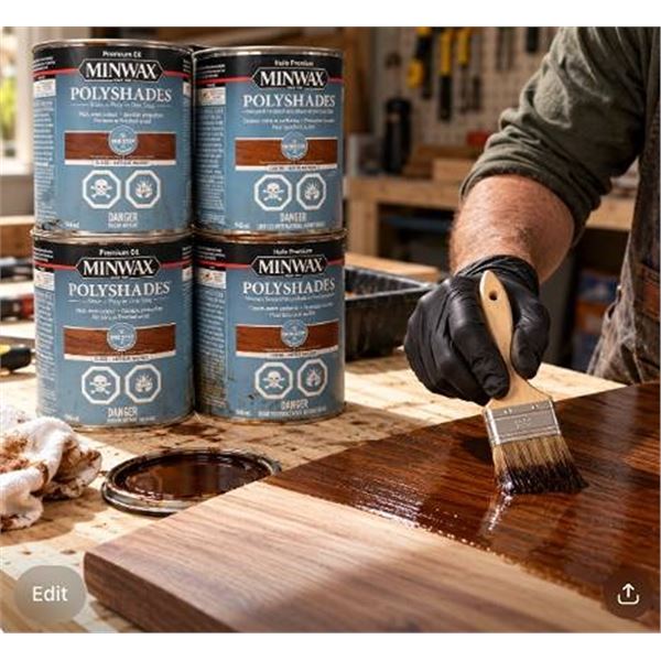 Minwax PolyShades Gloss Antique Walnut, 4x946ml