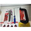 Image 4 : Hand Tool Lot: Utility Knives, Tape, Hacksaw