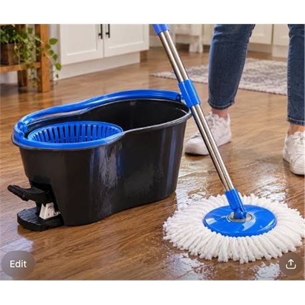 Gold d'Or Spin Mop With Wring Bucket Set