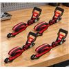 Image 1 : Powerbuilt 4pc Ratchet Tie Down Set 1100lb