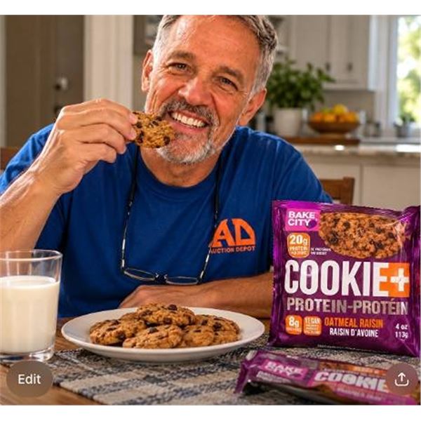 Bake City Oatmeal Raisin Protein Cookie 12x113g