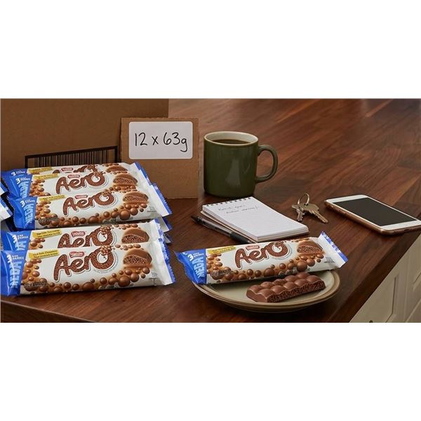 NestlÃ© Aero Milk Chocolate Bars 12 x 63g