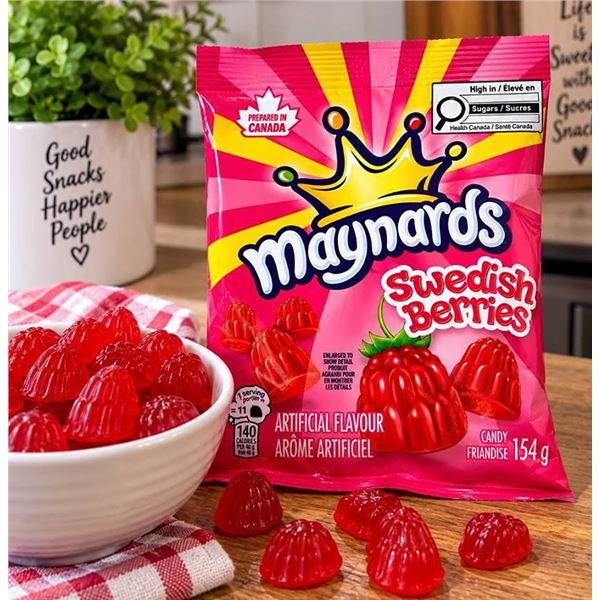 Maynards Swedish Berries Candy 154g Bag