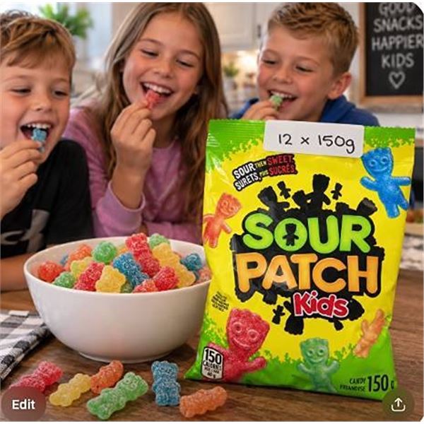 Sour Patch Kids Candy 12X150g Bag