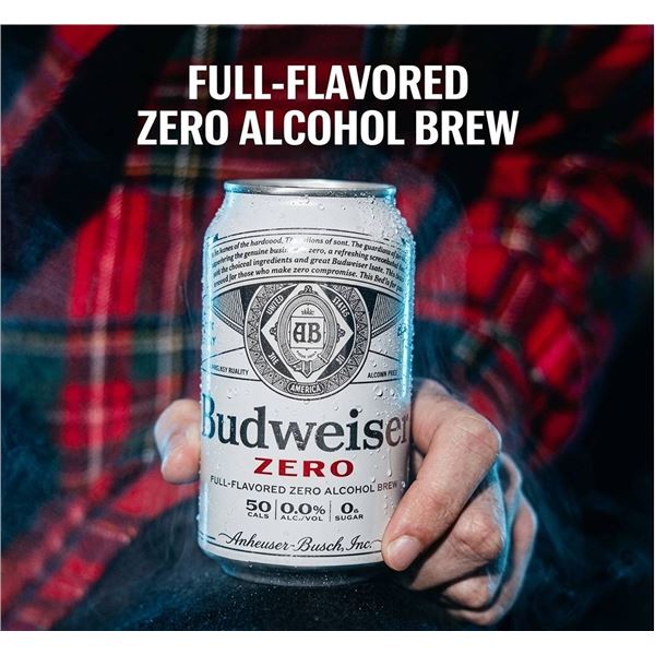 Budweiser Zero 30 x 355mL Cans 0.0% Alcohol