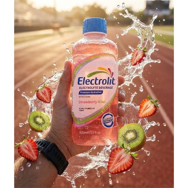 Electrolit Strawberry-Kiwi 12 x 625ml Bottles
