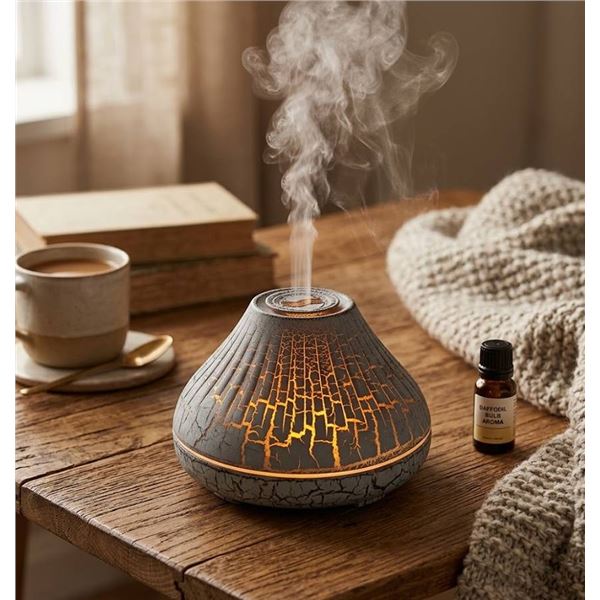 HIZO A18 Flame Aroma Diffuser Crackle Finish