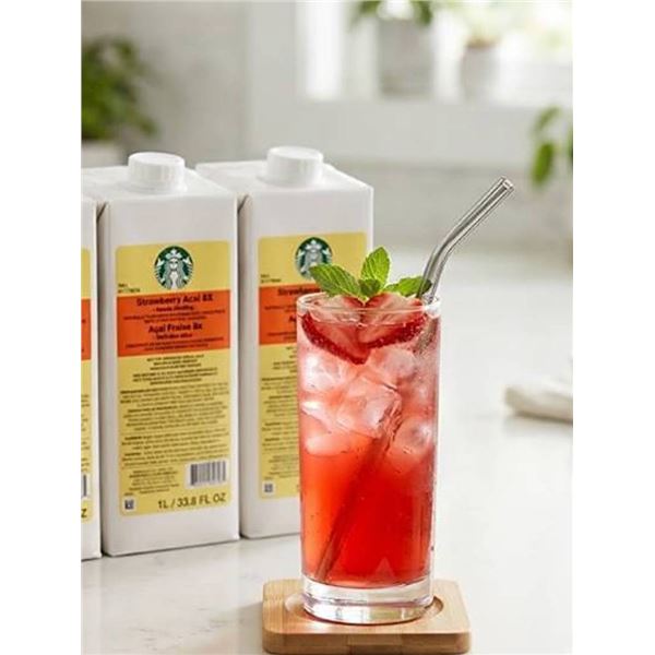 Starbucks Strawberry Acai 8X Concentrate 1L x2