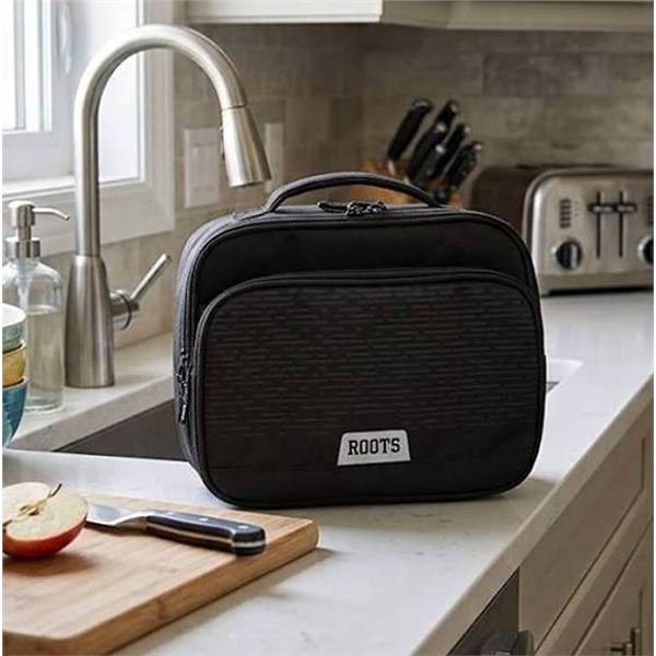 Roots Black Lunch Bags Set of Two