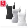 Image 1 : Splendid Cami Shelf Bra XL 3 Pack Organic Cotton