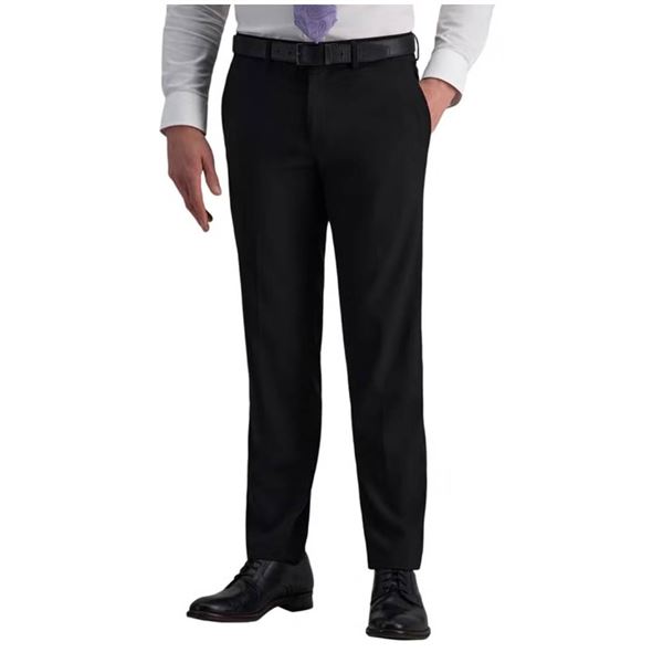Haggar Black Suit Pants 42x32 Tailored Fit