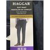 Image 4 : Haggar Suit Pants 40x32 Flex Waistband Blue