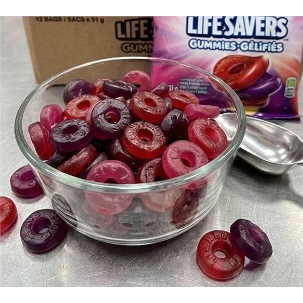 8 Bags Life Savers Wild Berries Gummies 91g Each