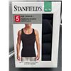 Image 2 : Stanfield's 5 Rib Tanks Black XL Cotton