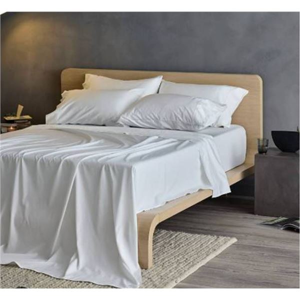 Hush King Bamboo Cotton Cooling Sheets Set White