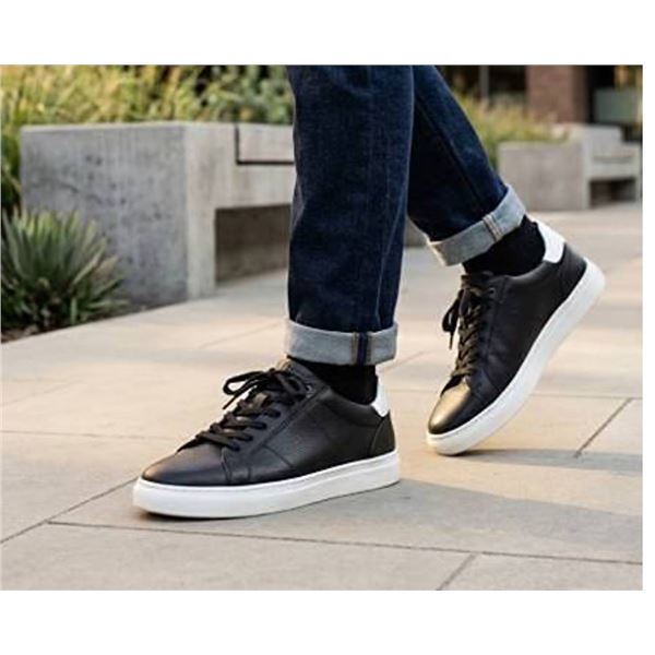 ALDO Black Leather Sneakers Size 11