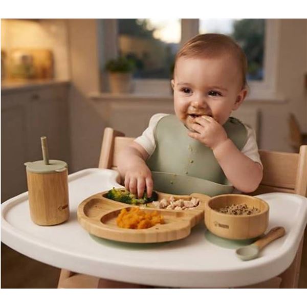 Lovely Squirrel Baby Self-Feeding Set