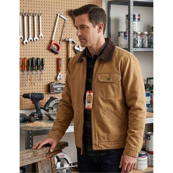 Levi's Brown Jacket Corduroy Collar Size M
