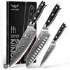 Image 1 : Haugo Ronin Series 3-Pc Damascus Knife Set