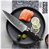 Image 1 : Haugo Ronin Damascus Chef Knife, Boxed