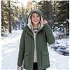 Image 1 : Hunter Quilted Olive Hooded Jacket Size M