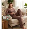 Image 1 : TKEES 2-Piece Brown Lounge Set XL