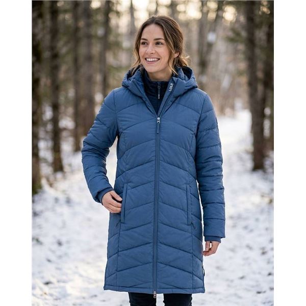 Lole Blue Hooded Primaloft Coat Size XL