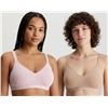 Image 1 : Calvin Klein 2 Pack Bralette Size L Cotton Modal