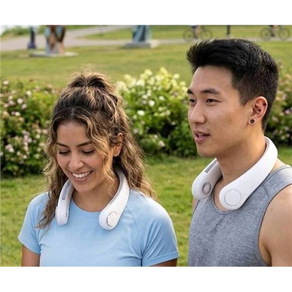 JisuLife Neck Fan 2pk Hands-Free Wearable Fans