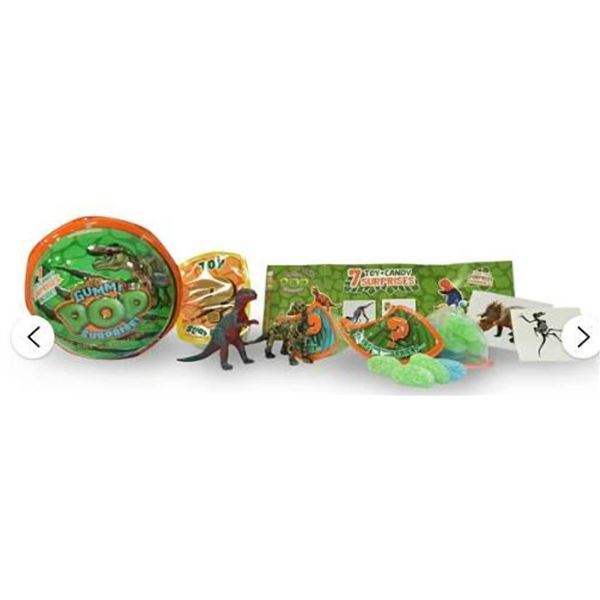 Gummi Pop Surprise Dinoz 7-Pack Candy Set