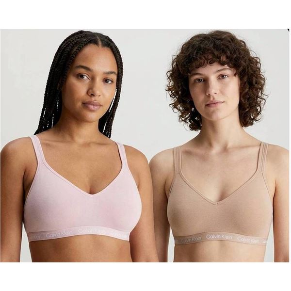 Calvin Klein 2 Pack Modal Cotton Bralette M
