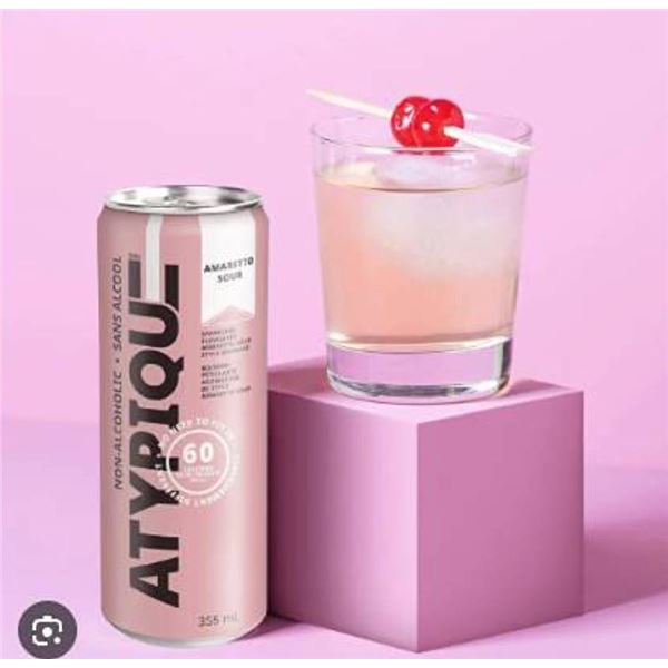 Atypique Amaretto Sour Non-Alcoholic 12x355mL