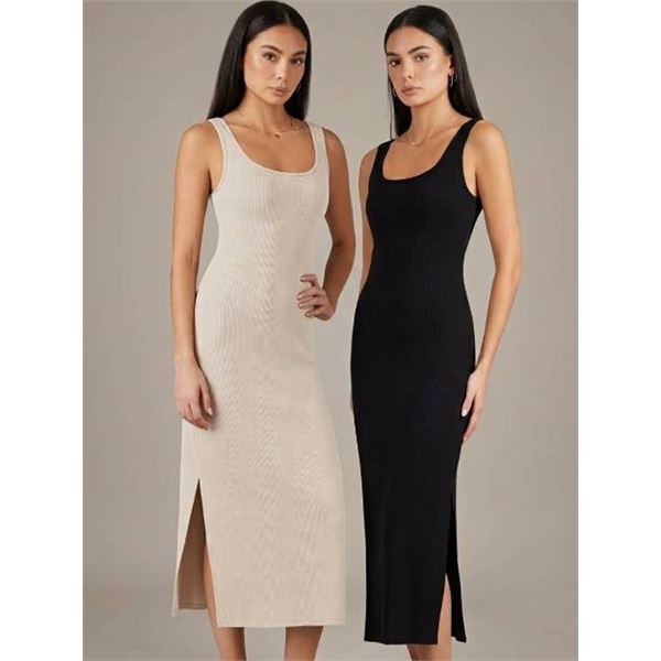 Frank And Oak Rib Tank Dress XL Midi Length