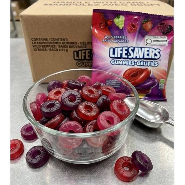 Lifesavers Gummies Wild Berries 12 x 91g Bags