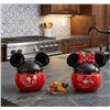 Image 1 : Disney Mickey Minnie Figural Treat Jars Set