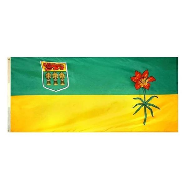 Saskatchewan Provincial Flag 100 Polyester