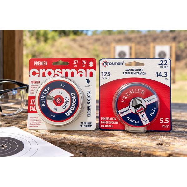 Crosman Premier .177 & .22 Calibre Pointed Pellets