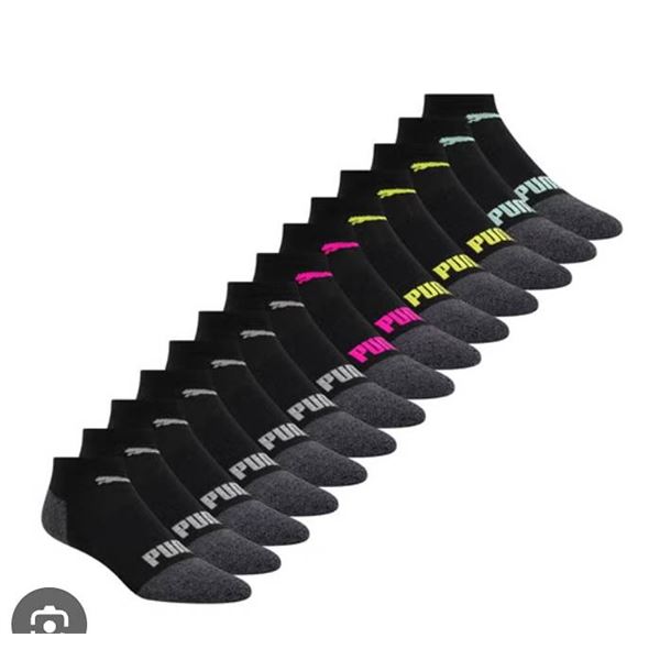 PUMA Women's Low Cut Socks 14-Pair US 5-9.5